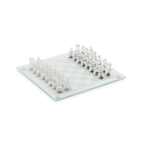White Crystal Chess board