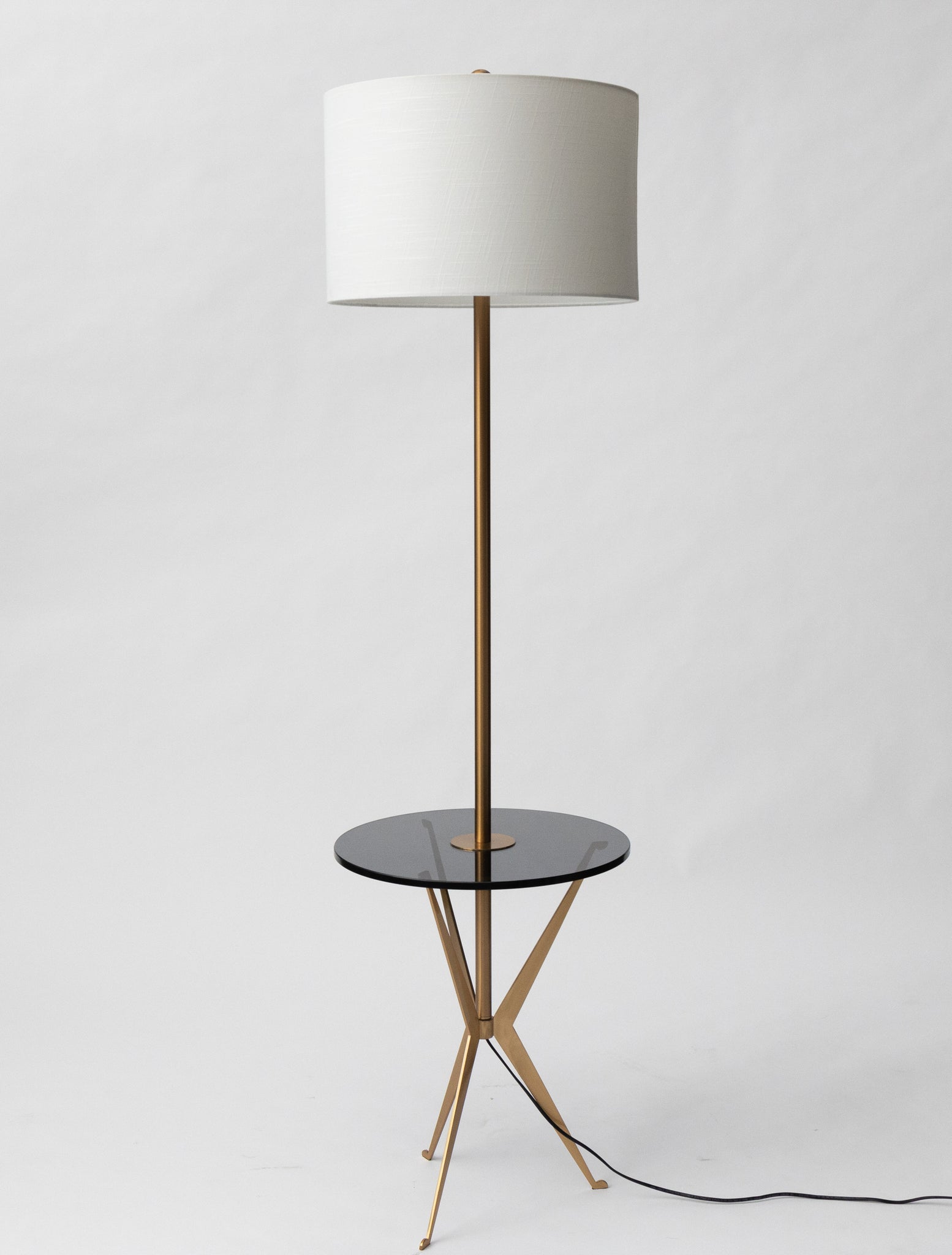 Side Table With A Lamp