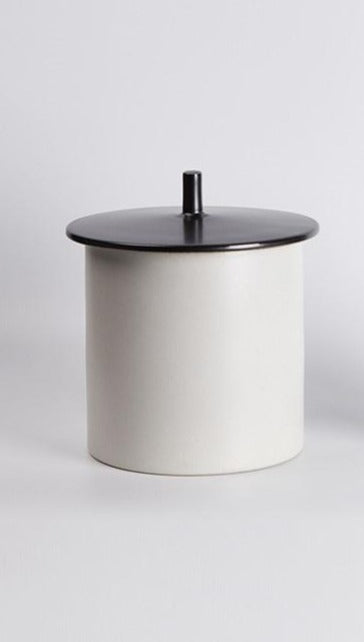 White Ceramic Pot -L