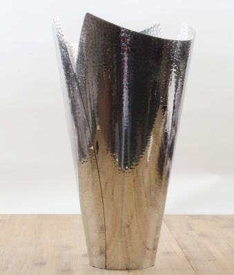 Silver Metal Vase