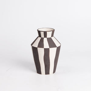 Stripped Ceramic Vase