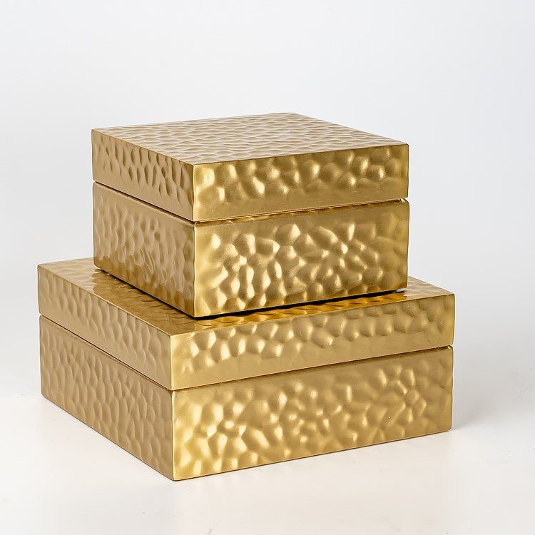 Gold Brass Jewelry Box- Medim Size