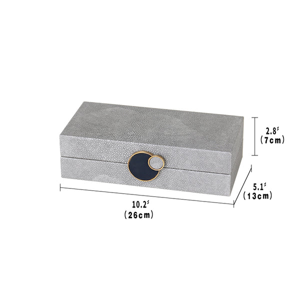 Small Gray Jewels Box