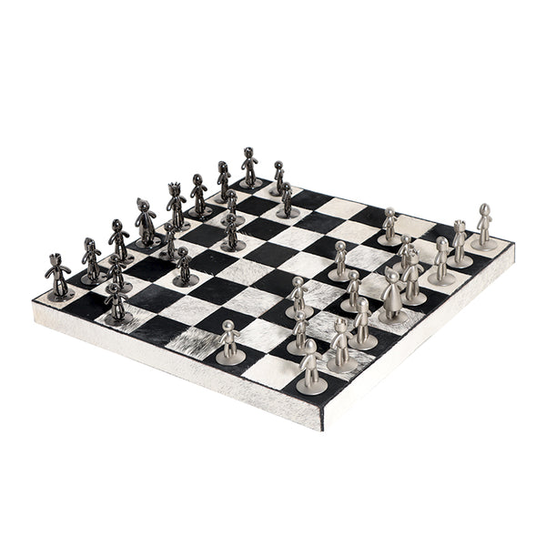 Faux Fur Decorative Chessboard