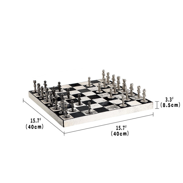 Faux Fur Decorative Chessboard
