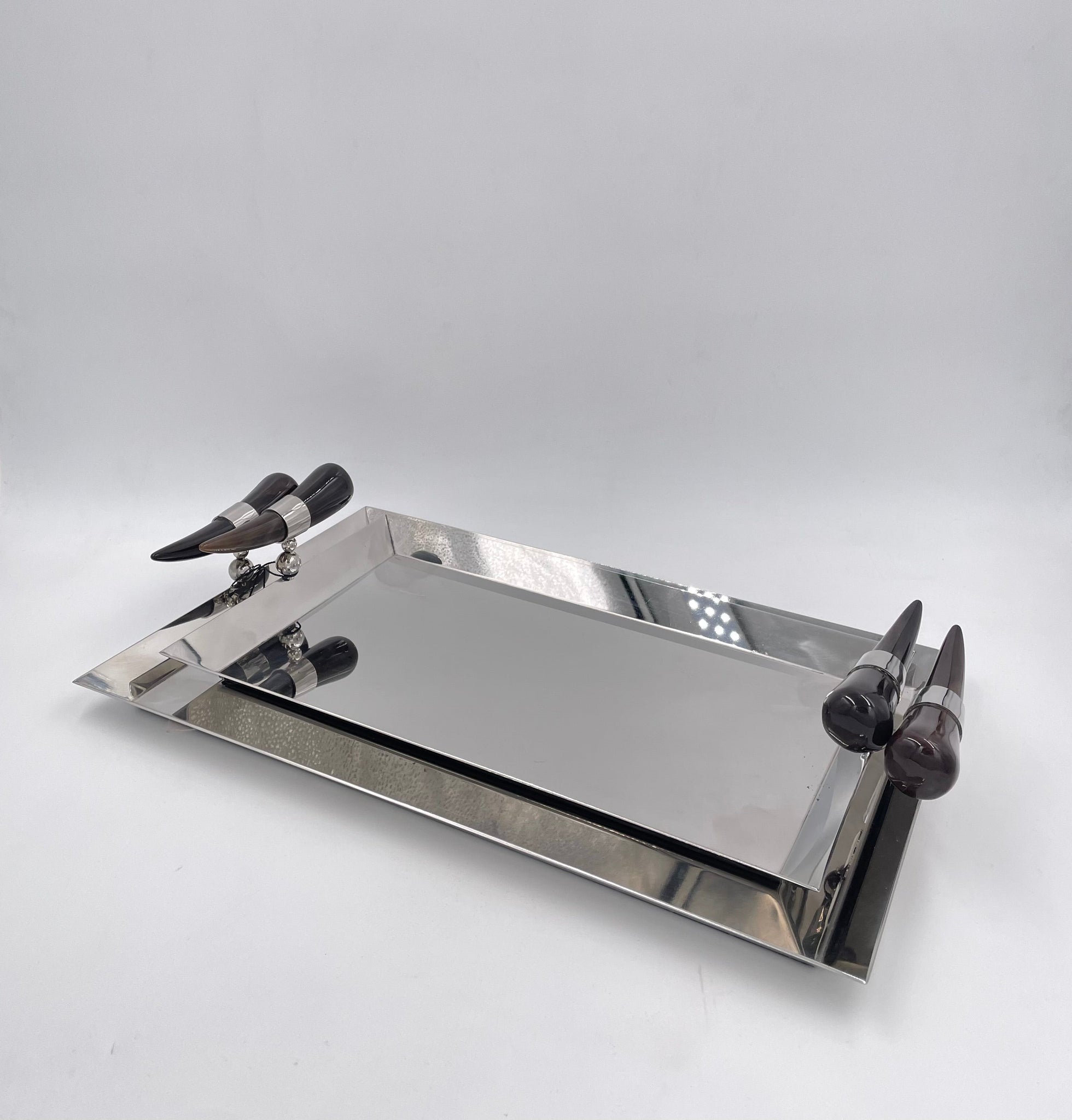 Mirrored Tusks Holders Tray (M)