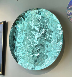 Mirrored Turquoies Tiles Wall Decor