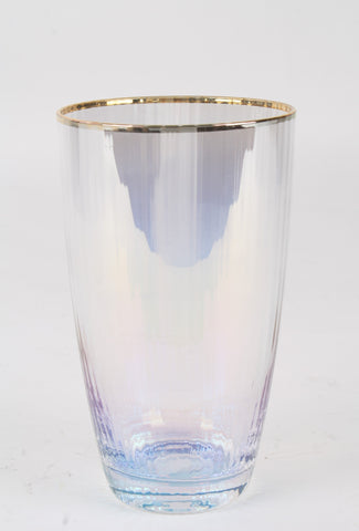 Glass Cup Gold Rim