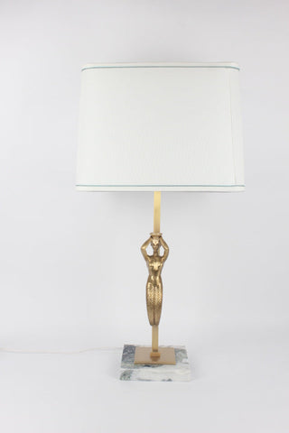Bronze Siren Table Lamp