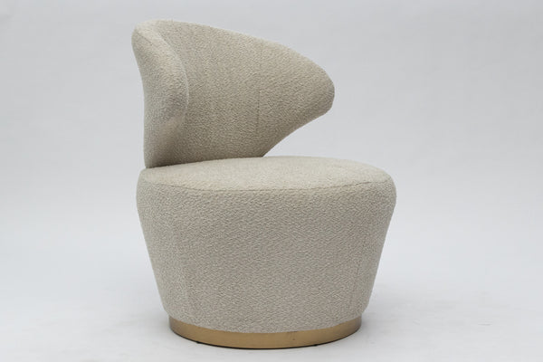 Rotatable White Chair