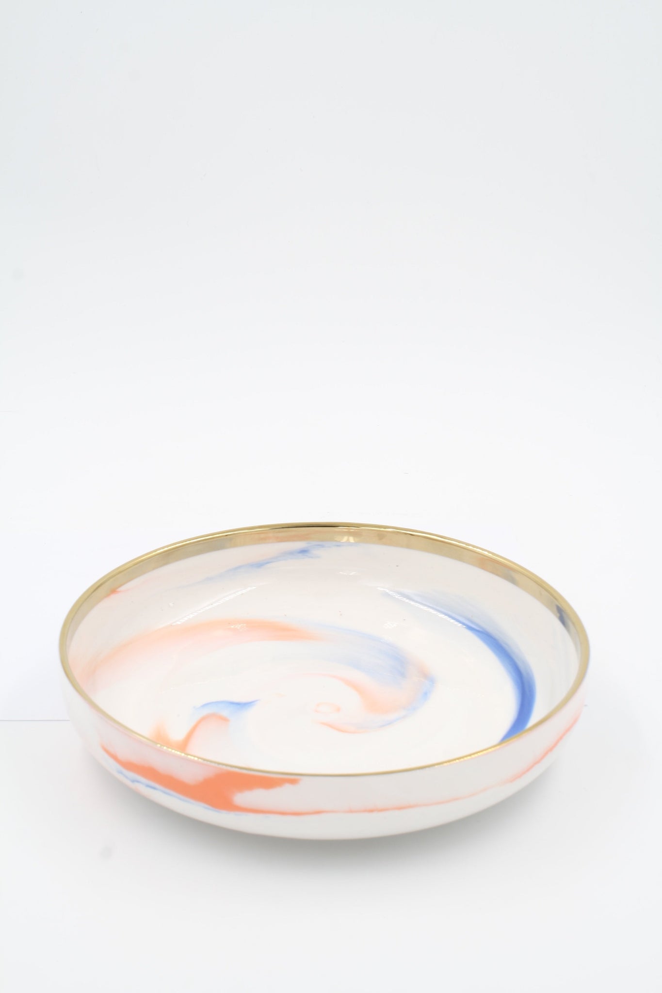 Pastel Colors White Ceramic Bowl - meduim
