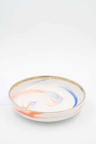 Pastel Colors White Ceramic Bowl - meduim