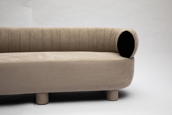 Two & Half Seater Beige Sofa
